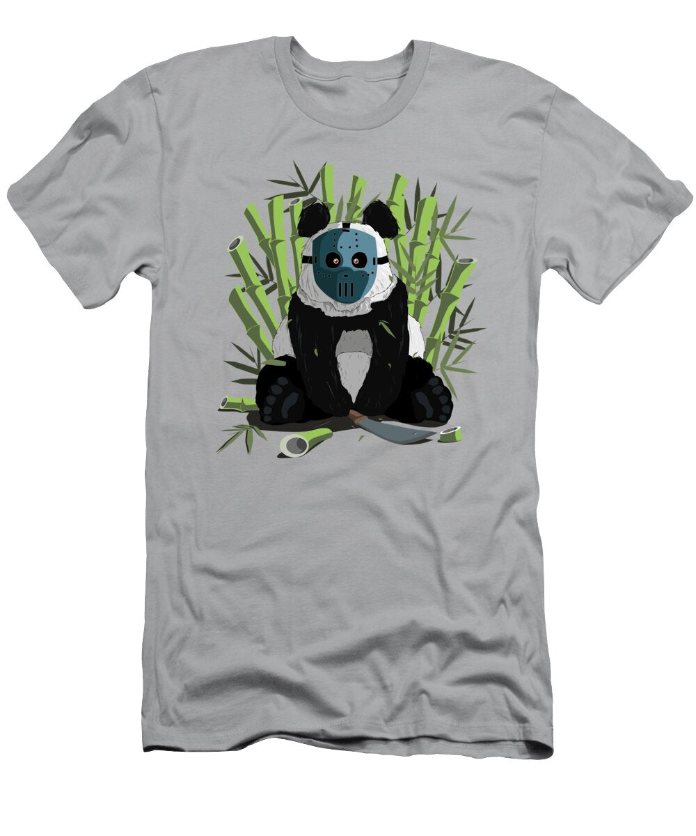 Bamboo Serial Killer Panda Crimsons Design T-Shirt