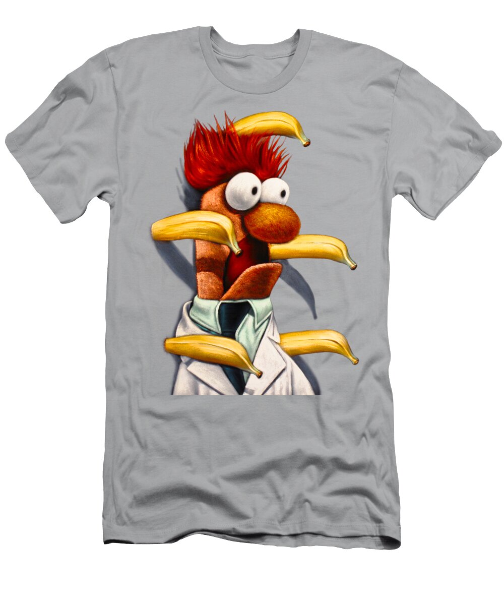 Banana Sharpener Scene From Beaker and Bunsen of the Muppets Ver2 Jorge Terrones T-Shirt