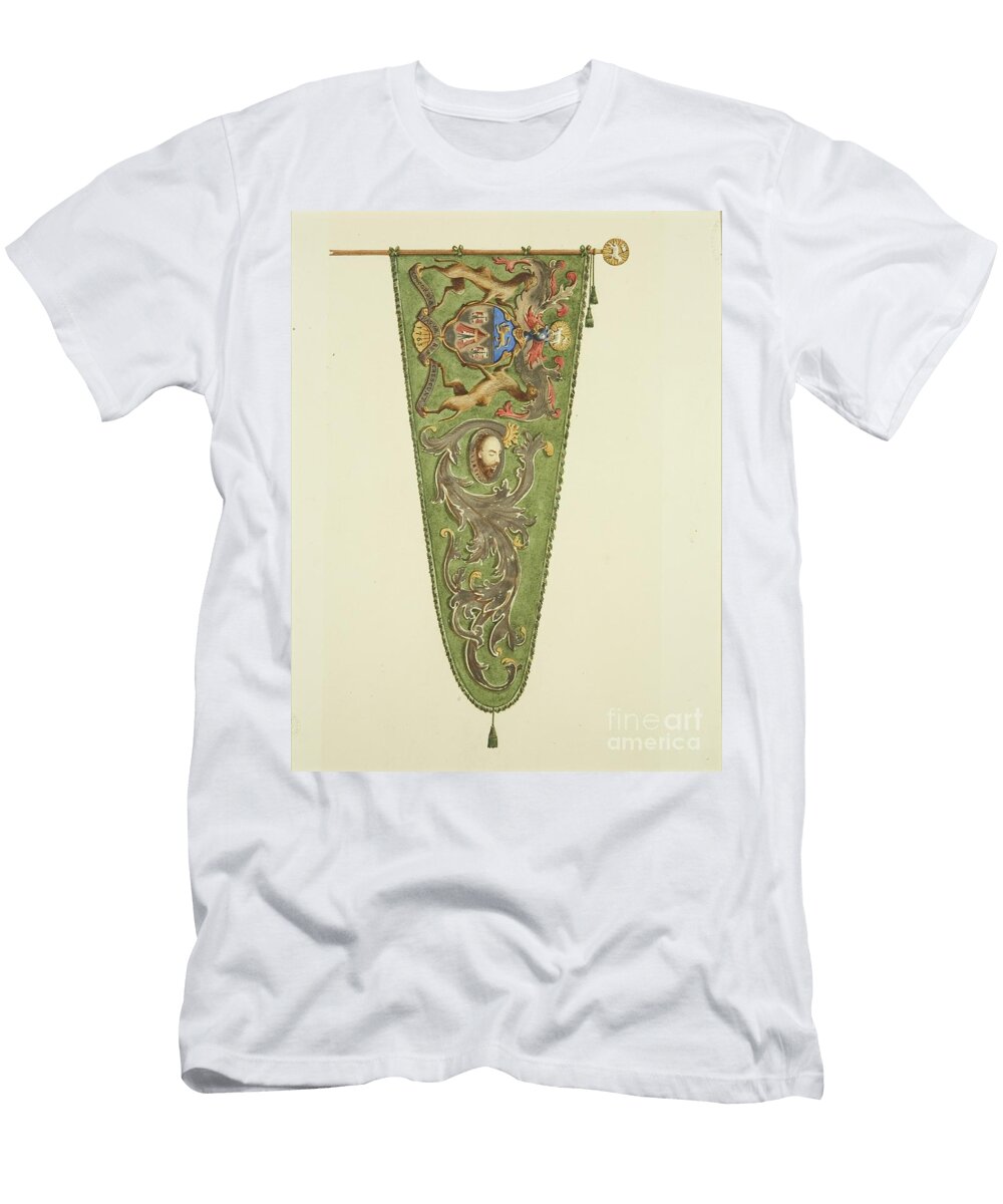 Banner of the Merchant Taylors Inscribed Concordia Parvae Res Crescunt 1763 Joseph Manning T-Shirt