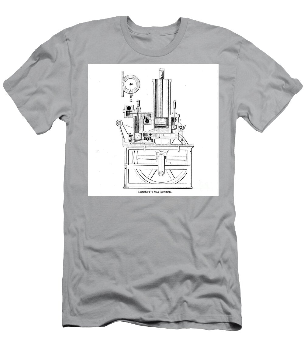 Barnetts Gas Engine Af5 Historic Illustrations T-Shirt