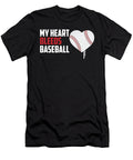 Baseball My Heart Bleeds for Baseball Jacob Zelazny T-Shirt
