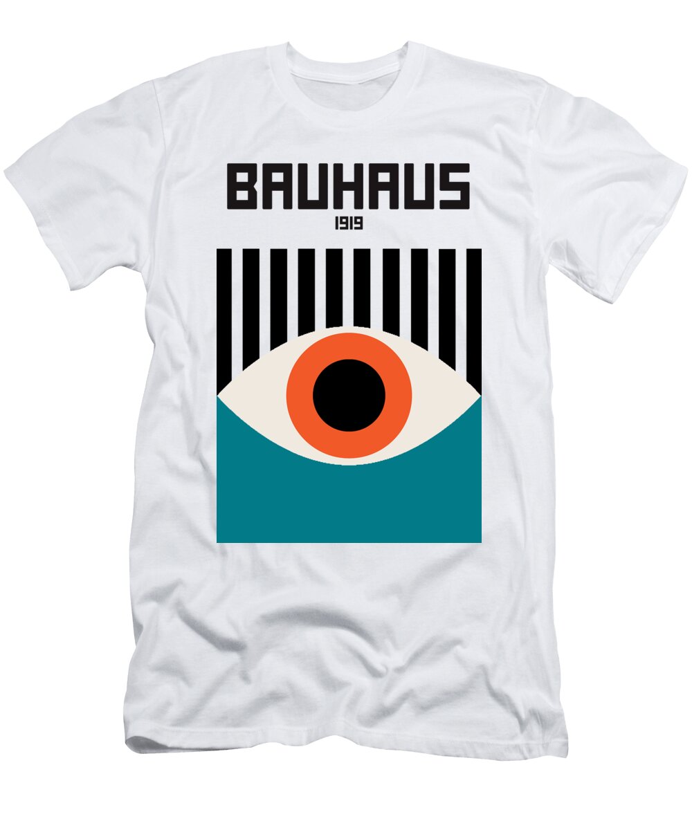 Bauhaus Exhibition 1919 Bauhaus Wall Art Bauhaus Exhibition Print Bauhaus Original Orange Eye Re Make T-Shirt