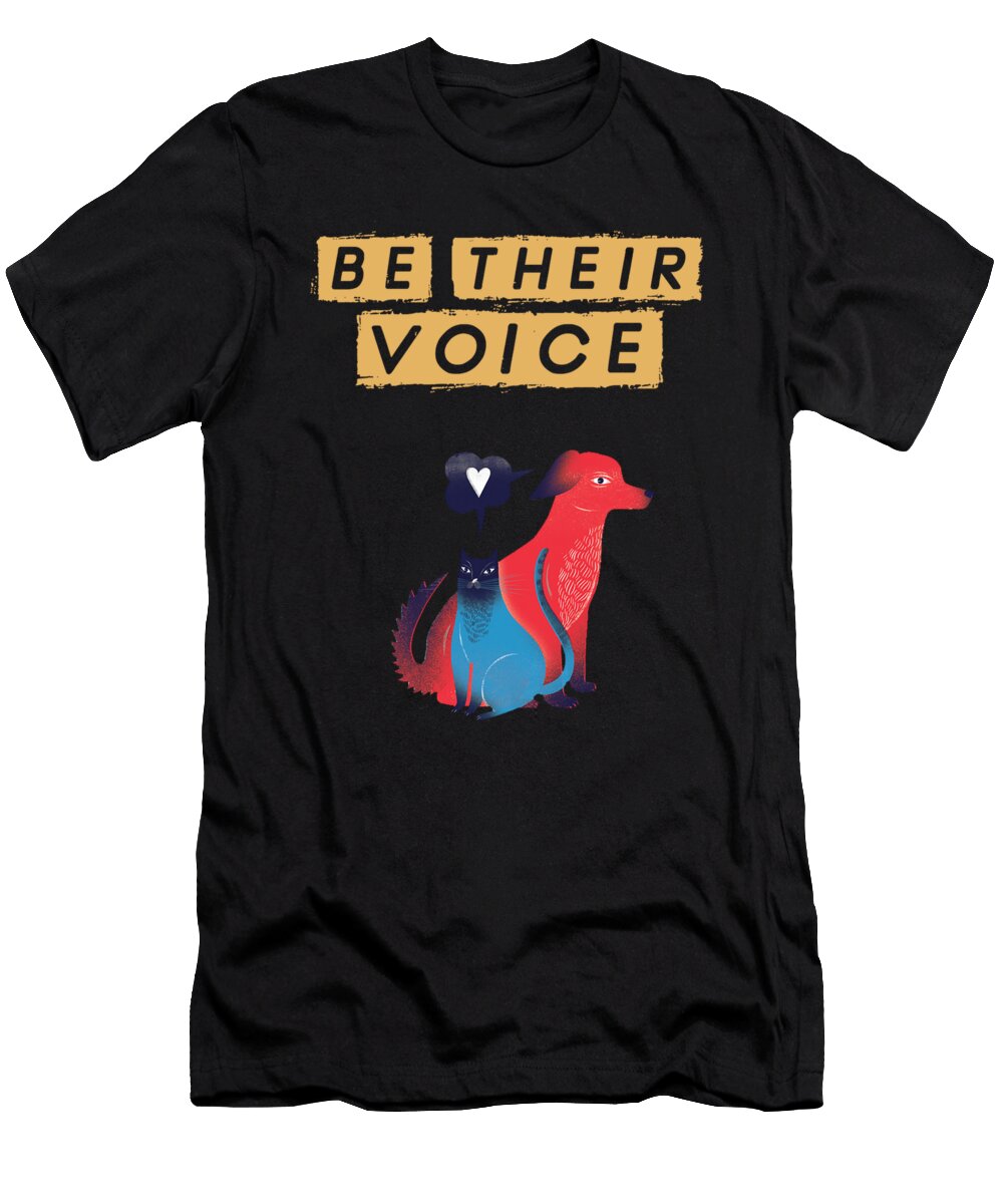 Be Their Voice Cats and Dogs Jacob Zelazny T-Shirt