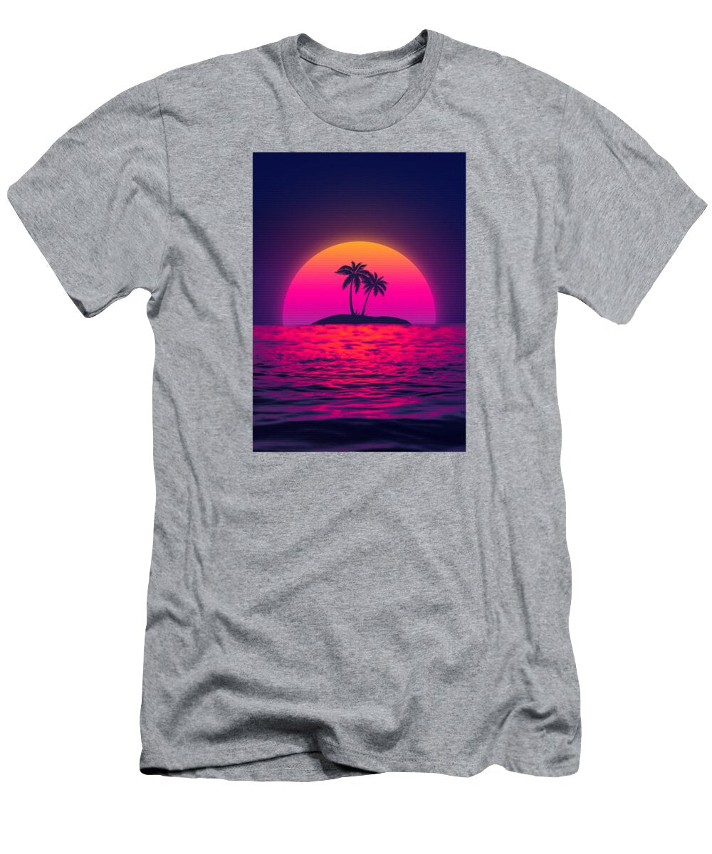 Beach Sunset Violet Laksmiwati T-Shirt