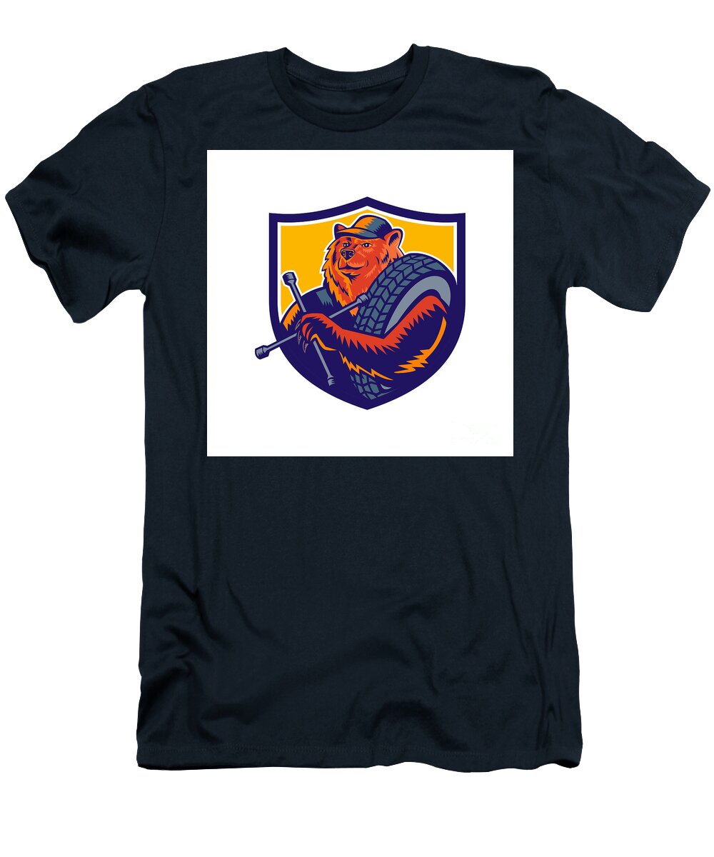 Bear Tireman Crest Aloysius Patrimonio T-Shirt