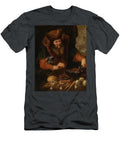 Bearded Man Cooking Sausages Artus Wolfaerts Flemish T-Shirt