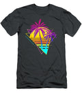 Beautiful Retro 80s 90s Vaporwave Tropicalunset Palm Trees Atlas Jayana T-Shirt