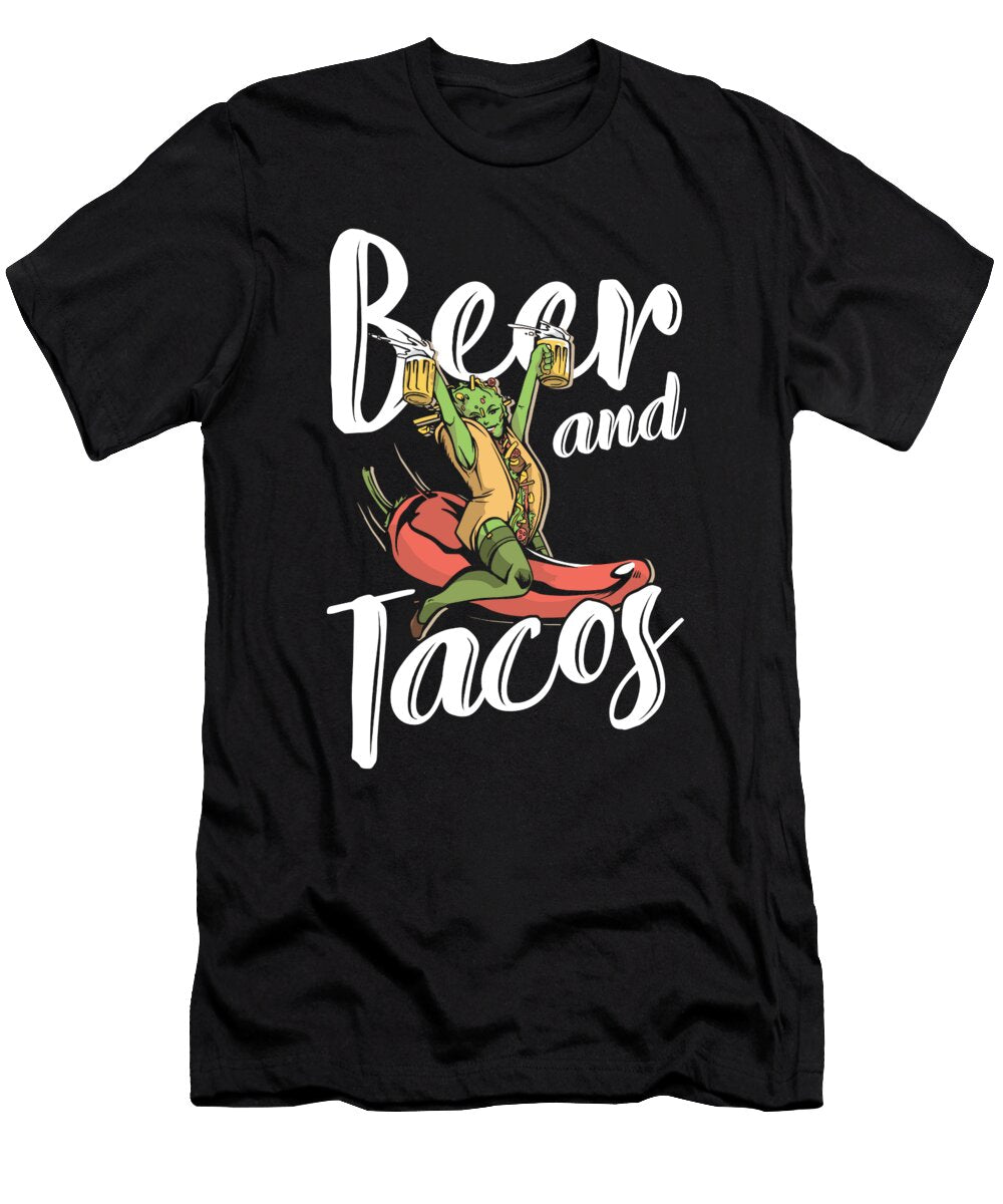 Beer and Tacos Mexican Mexico Chili Nachos Gift Thomas Larch T-Shirt
