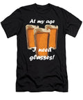 Beer At My Age I Need Glasses Jacob Zelazny T-Shirt