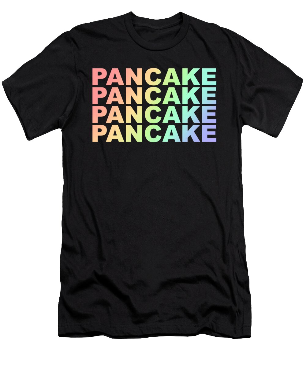 Beer Retro Light Rainbow Pancake Lovers Gift Idea Orange Pieces T-Shirt