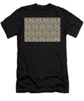 Beige and Black Cube Geometric Shape Pattern Petite Pattern Minimal Graphic Designs T-Shirt