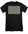 Beige and Black Geometric Art Deco Diamond Pattern Petite Pattern Minimal Graphic Designs T-Shirt