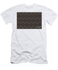 Beige and Black Minimal Geometric Shape Pattern Petite Pattern Minimal Graphic Designs T-Shirt
