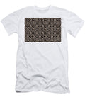 Beige and Black Minimal Shape Tile Pattern Petite Pattern Minimal Graphic Designs T-Shirt