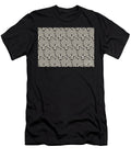 Beige and Black Modern Cube Shape Pattern Petite Pattern Minimal Graphic Designs T-Shirt