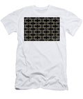 Beige and Black Vertical Stripe Chevron Pattern Petite Pattern Minimal Graphic Designs T-Shirt