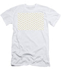 Beige and White Pretty Herringbone Pattern Petite Pattern Minimal Graphic Designs T-Shirt