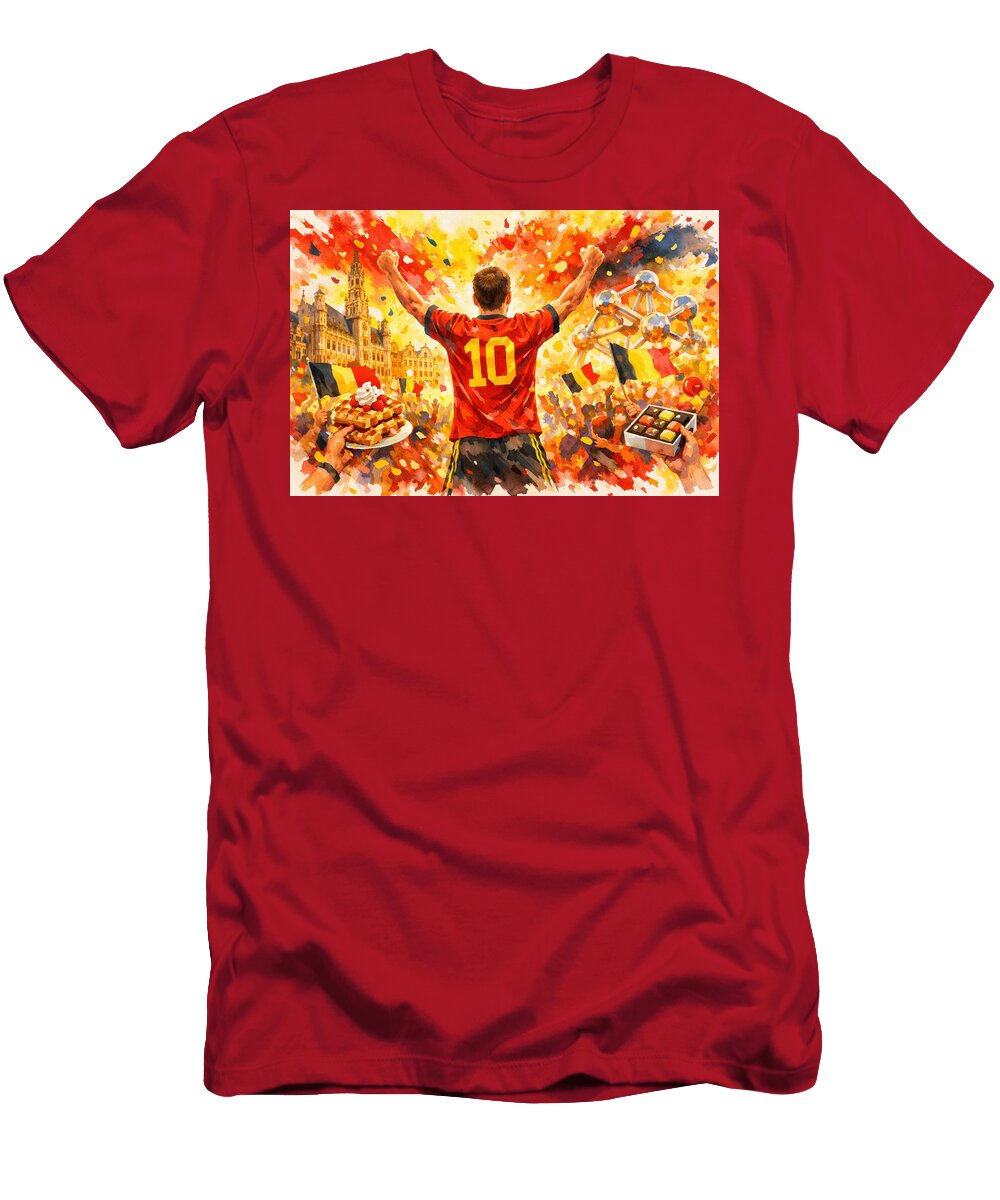 Belgian Celebration with Atomium Paula Boncy T-Shirt