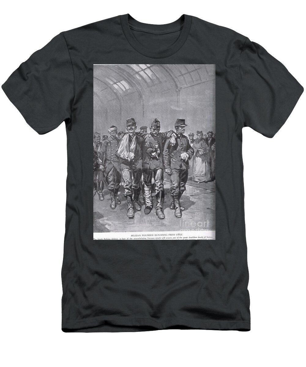 Belgian Wounded Returning From Liege From Hutchisons Story of the British Nation C1920 Gordon Frederick Browne T-Shirt