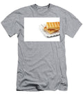 Belgium Waffers on White Ceramic Plate Isolated on White Backgro Liss Art Studio T-Shirt