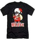 Believe in Black Melanin Santa Funny Hip Hop Rap Christmas Graphic Sel Mermaid T-Shirt