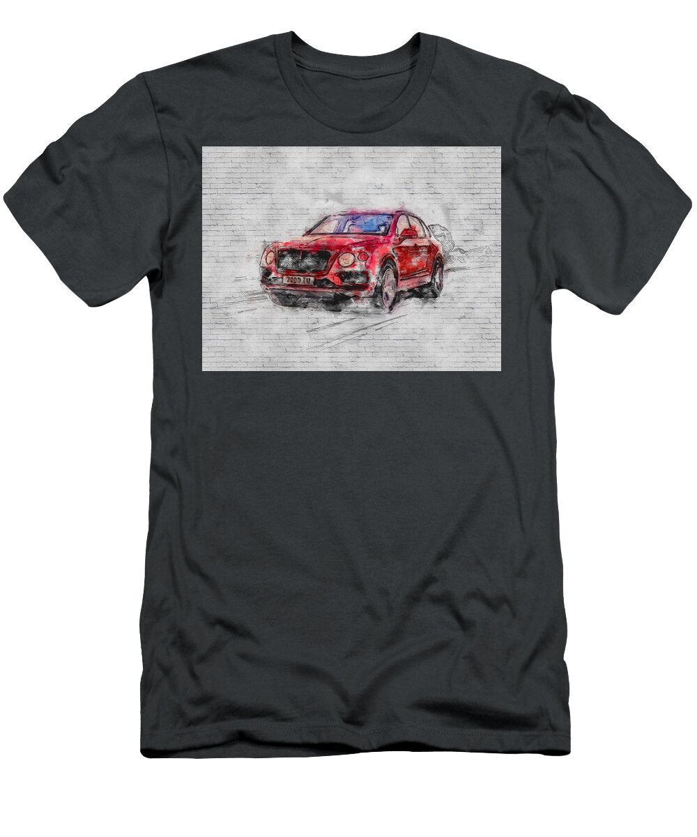 Bentley Bentayga V8 2018 Twin Turbocharged Luxurious Red Suv Burgundy Ashtyn Treutel T-Shirt