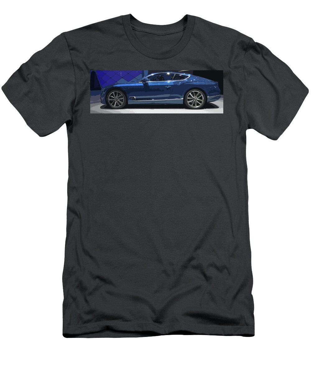 Bentley Continental Gt Blue Thespeedart T-Shirt