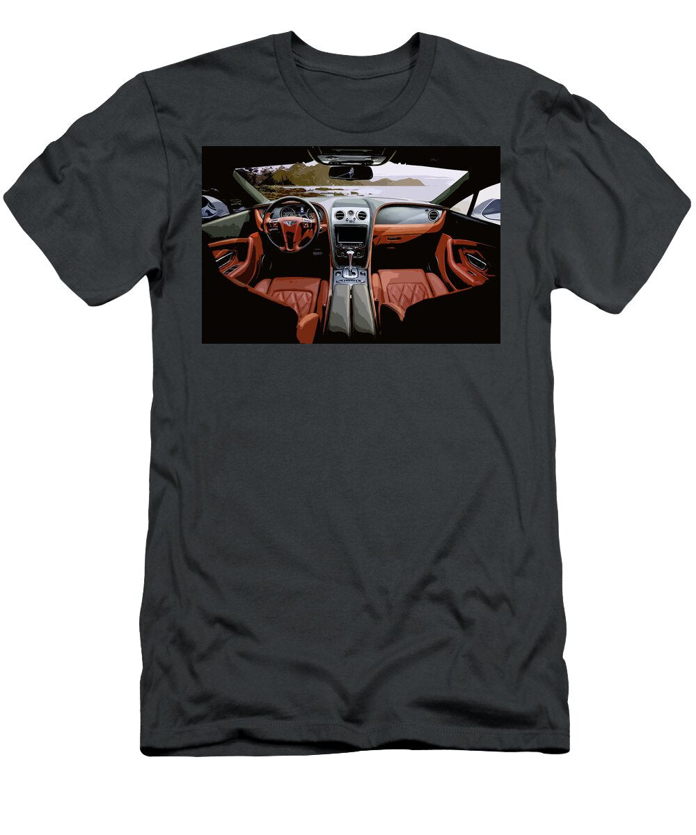 Bentley Continental Gt Interior Brown Thespeedart T-Shirt