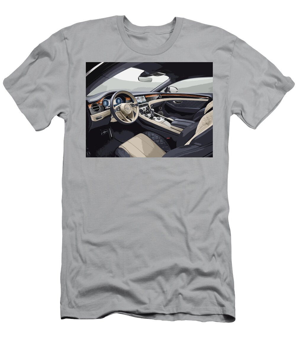 Bentley Continental Gt Interior Thespeedart T-Shirt