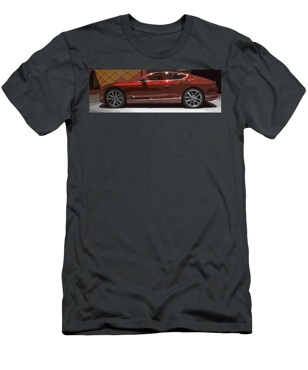Bentley Continental Gt Orange Thespeedart T-Shirt