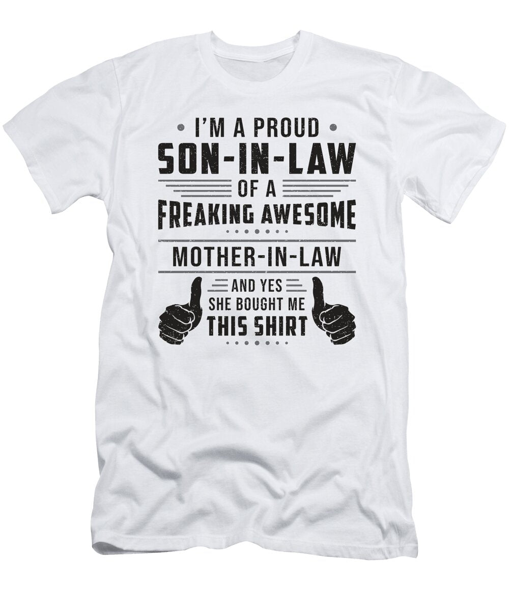 Best Son in Law Son Freaking Proud Greatest Gift Tshirtconcepts Marvin Poppe T-Shirt