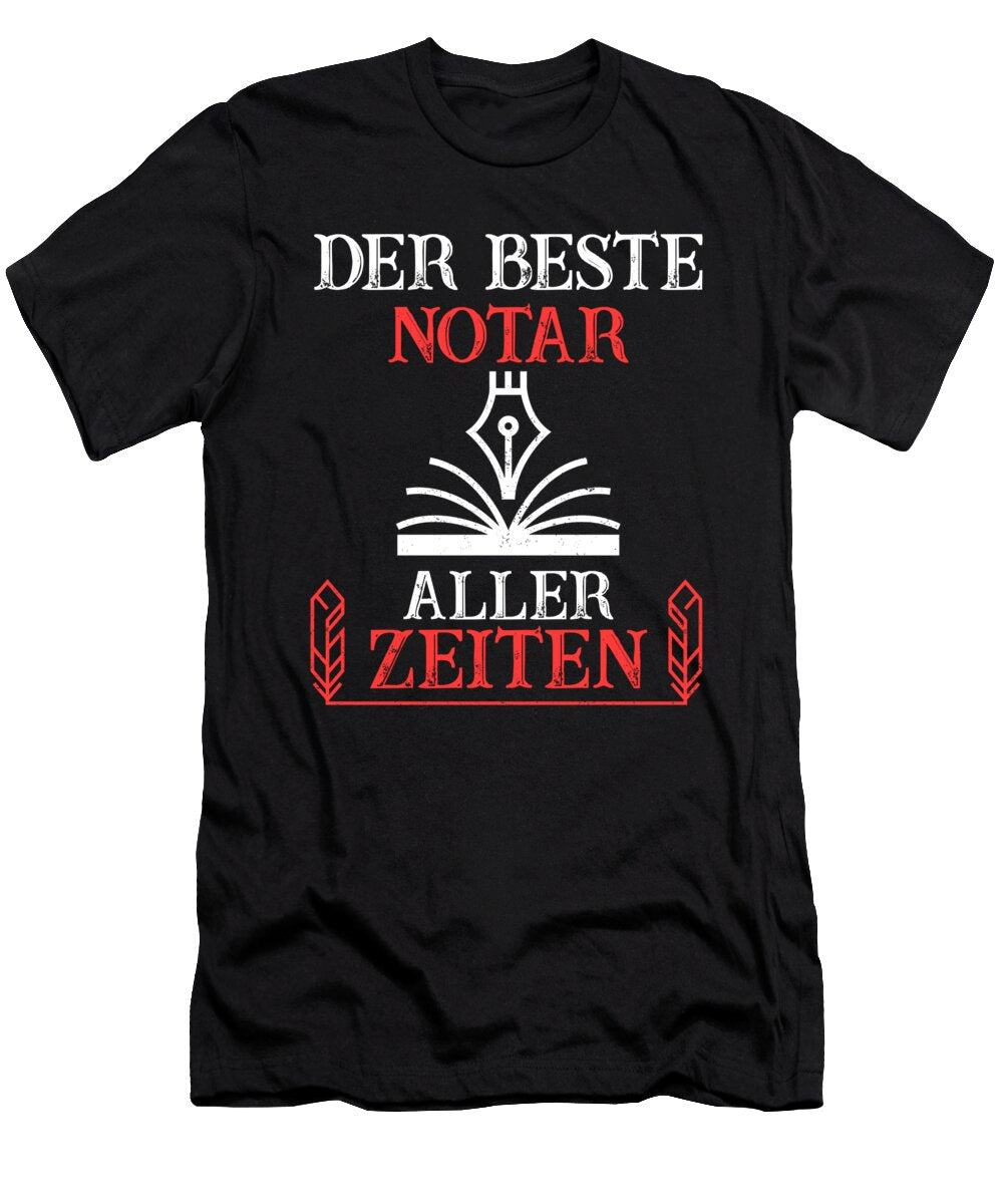 Bester Notar Notarin Notary Public Anwalt Gift Thomas Larch T-Shirt
