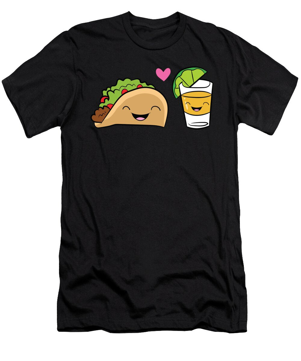 Better Together Taco Tequila Love Tacos Eq Designs T-Shirt