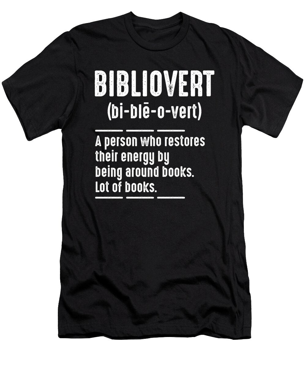 Bibliovert Bibliophile Bookish Book Lover Definition Thomas Larch T-Shirt