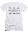 Bicycle Chart in Black and White Madame Memento T-Shirt