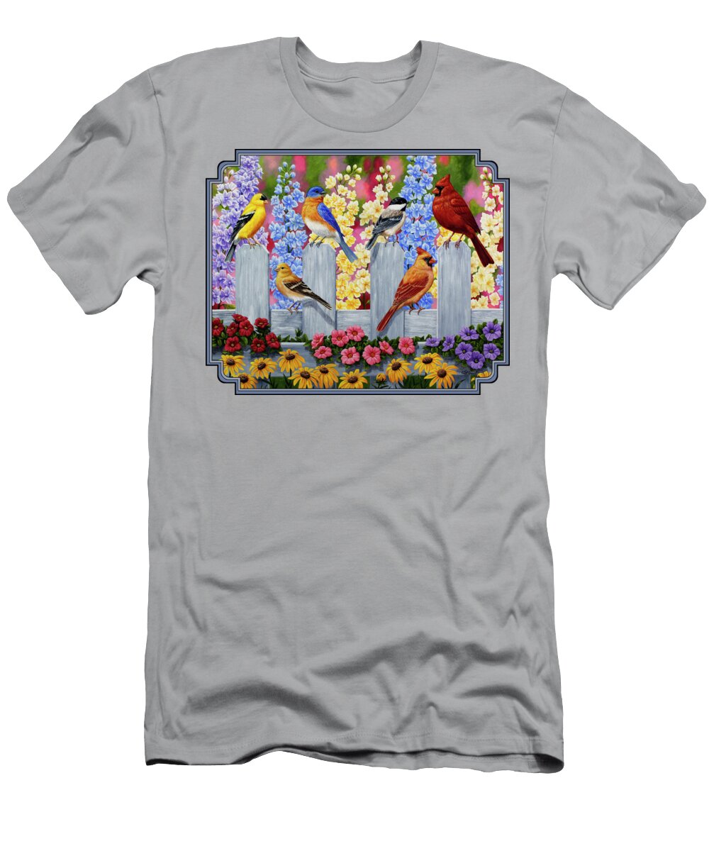 Bird Painting Spring Garden Party Crista Forest T-Shirt
