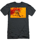 Bird Perched Among Red Berries Mario G Rivera T-Shirt