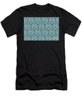 Black and Aqua Blue Cube Shape Pattern Pairs Diamond Vogel 2022 Popular Colour Orleans Tune 0658 Petite Pattern Minimal Graphic Designs T-Shirt
