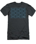 Black and Blue Geometric Art Deco Diamond Pattern Petite Pattern Minimal Graphic Designs T-Shirt