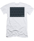 Black and Blue Minimal Geometric Line Shape Pattern Pairs Dulux 2022 Popular Colour Sky View Petite Pattern Minimal Graphic Designs T-Shirt