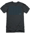 Black and Blue Vertical Stripe Diamond Pattern Petite Pattern Minimal Graphic Designs T-Shirt