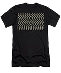 Black and Brown Chevron Horizontal Stripe Pattern 2022 Popular Colour Fireplace Mantel 0569 Petite Pattern Minimal Graphic Designs T-Shirt