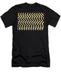 Black and Brown Chevron Horizontal Stripe Pattern Pairs Dulux 2022 Popular Colour Golden Cookie Petite Pattern Minimal Graphic Designs T-Shirt