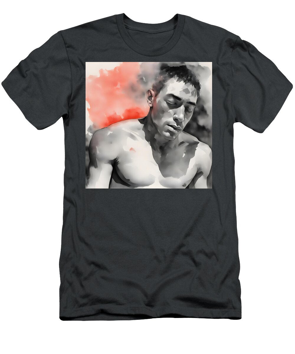 Black and Color 5 Johnny Francis Wolf T-Shirt