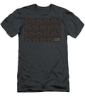 Black and Dark Brown Cube Shape Pattern Pairs De 2022 Trending Color Espresso Macchiato Det680 Petite Pattern Minimal Graphic Designs T-Shirt