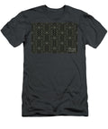 Black and Dark Gray Art Deco Diamond Pattern Diamond Vogel 2022 Popular Colour Clover Patch 0431 Petite Pattern Minimal Graphic Designs T-Shirt