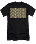 Black and Golden Brown Tessellation Line Pattern 38 Pairs Dulux 2022 Popular Colour Golden Cookie Petite Pattern Minimal Graphic Designs T-Shirt