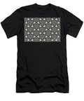 Black and Gray Green Stripe Cube Pattern Pratt and Lamberts 2022 Color of the Year Gray Mist 419b Petite Pattern Minimal Graphic Designs T-Shirt