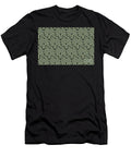 Black and Green Modern Cube Geometric Shape Pattern Pairs Dulux 2022 Popular Colour Bamboo Stem Petite Pattern Minimal Graphic Designs T-Shirt