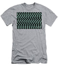 Black and Hazy Blue Chevron Stripe Pattern Pairs De 2022 Popular Color Aspen Hush De5746 Petite Pattern Minimal Graphic Designs T-Shirt